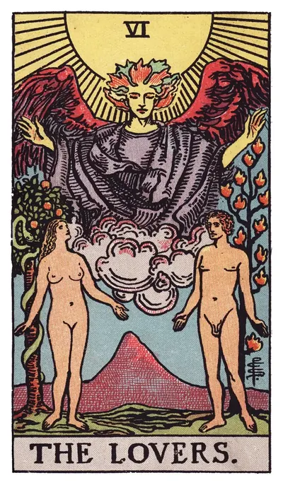 L'Amoureux, arcane VI du tarot de Rider-Waite